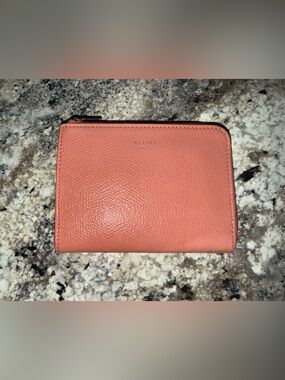 Celine Leather Zip Pouch